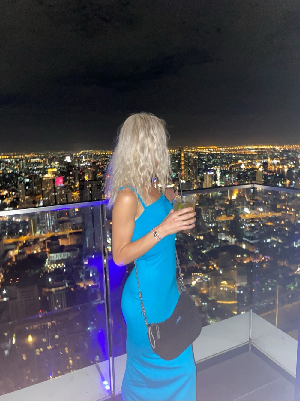 Bright Turquoise Bodycon Maxi Dress